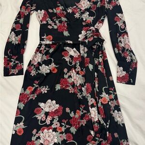 Floral Wrap Dress